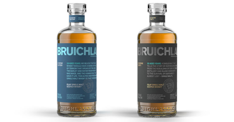 Bruichladdich dévoile de nouvelles expressions de whisky de 18 et 30 ans

