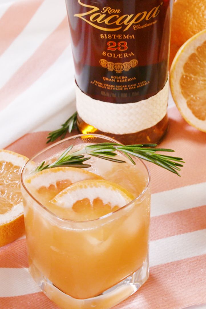 pamplemousse romarin rhum smash zacapa