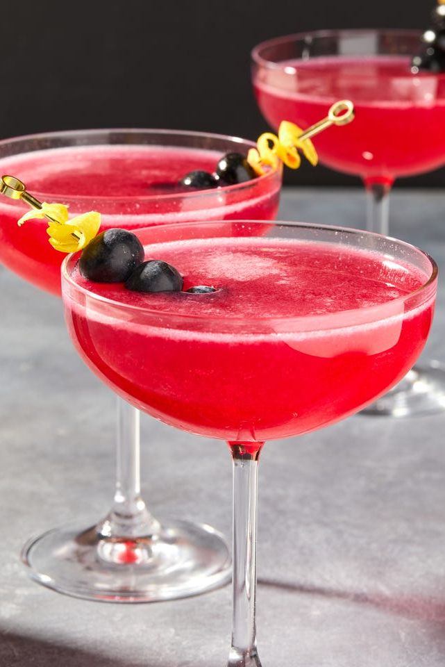 Daiquiri au citron et aux bleuets Daiquiri citron-myrtille