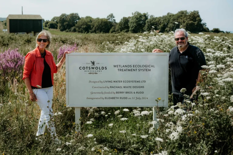 Cotswolds Distillery opens wetlands to treat waste water on distillery site