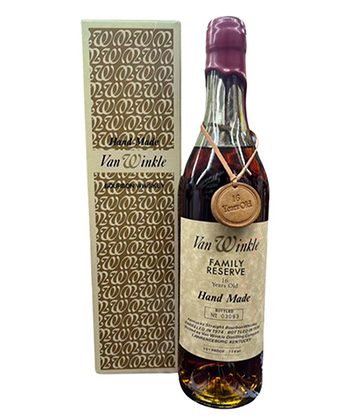 Old Rip Van Winkle Handmade Family Reserve 16 Year Old est l'un des bourbons les plus chers au monde.