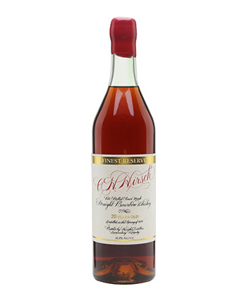 Le whisky AH Hirsch Finest Reserve 20 Year Old Straight Bourbon est l'un des bourbons les plus chers au monde.
