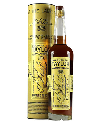 Le Colonel EH Taylor Warehouse C Tornado Surviving Straight Kentucky Bourbon Whiskey est l'un des bourbons les plus chers au monde.
