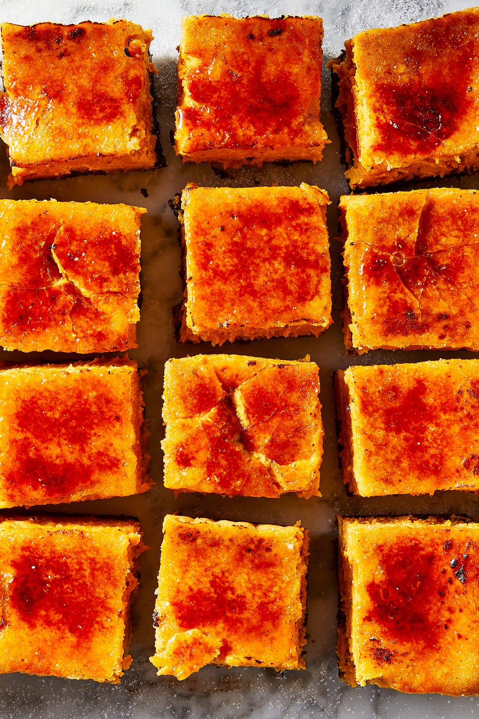 Barres de cheesecake à la crème brûlée à la citrouille barres de cheesecake à la crème brûlée à la citrouille
