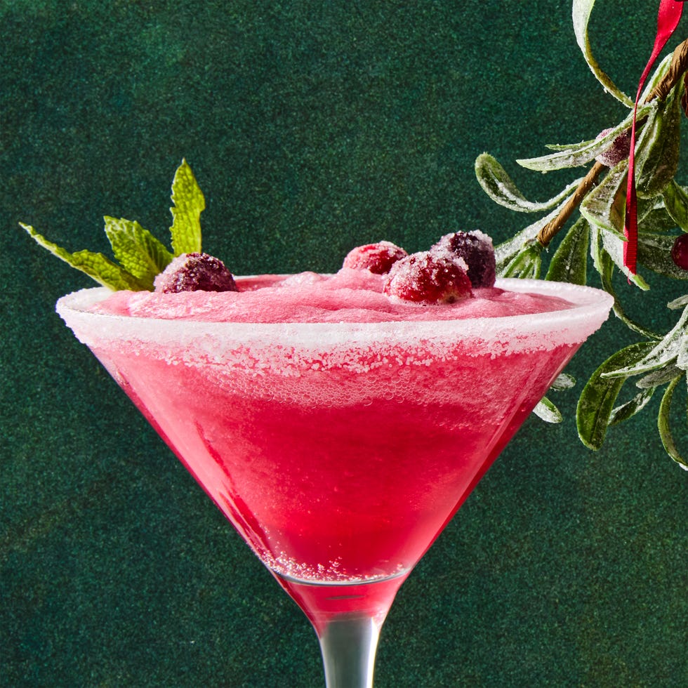 margaritas barbotines roses aux canneberges sucrées