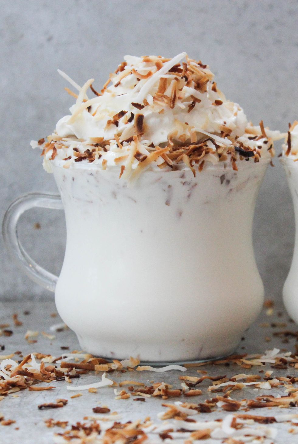 chocolat chaud à la noix de coco grillée