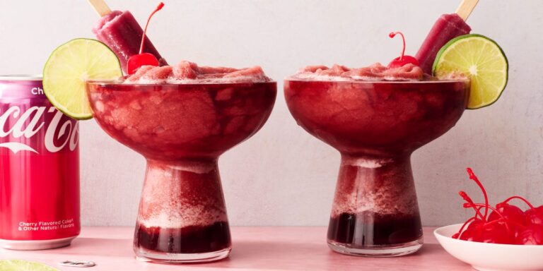 Meilleure recette de slushies de margarita de coke cerise
