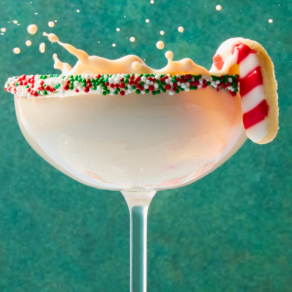 Cookie de sucre Martini martini crémeux avec jante paille