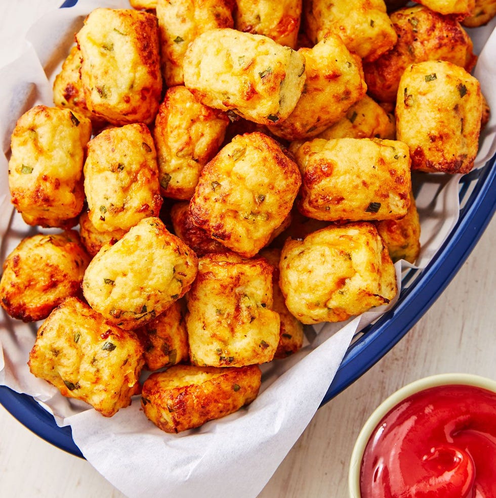 Cauflower Tots - Delish.com tots de chou-fleur