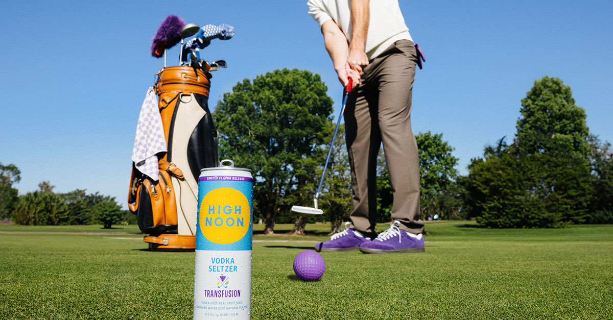 High Noon lance la vodka Seltzer transfusionnelle inspirée du golf comme première saveur limitée