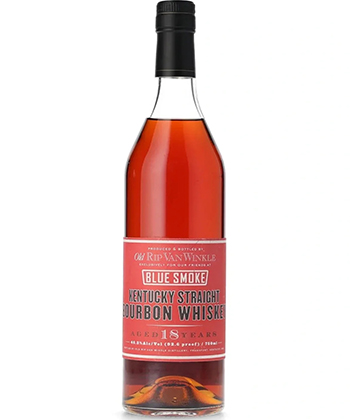 Le whisky Kentucky Straight Bourbon Old Rip Van Winkle 'Blue Smoke' 18 ans d'âge est l'un des bourbons les plus chers au monde.